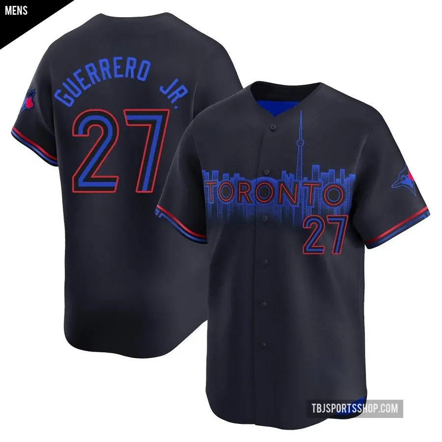 Men's Toronto Blue Jays ＃27 Vladimir Guerrero Jr. Limited Black 2024 City Connect Jersey