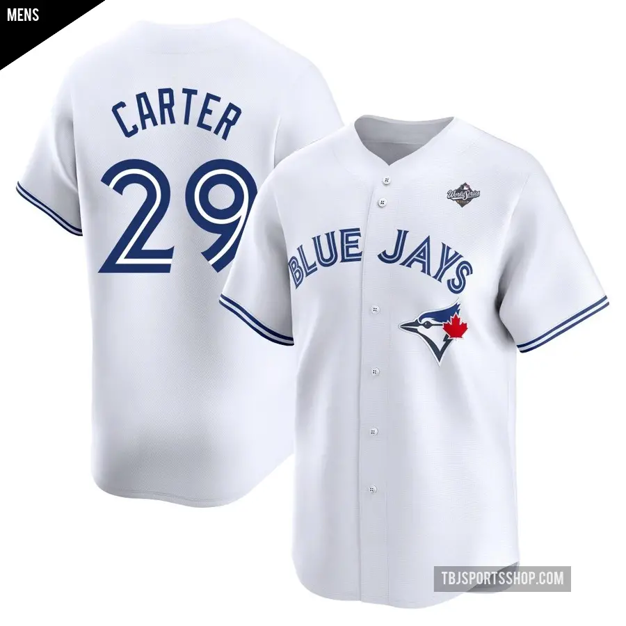 Men's Toronto Blue Jays ＃29 Joe Carter Limited White Home 2025 World Series Jersey