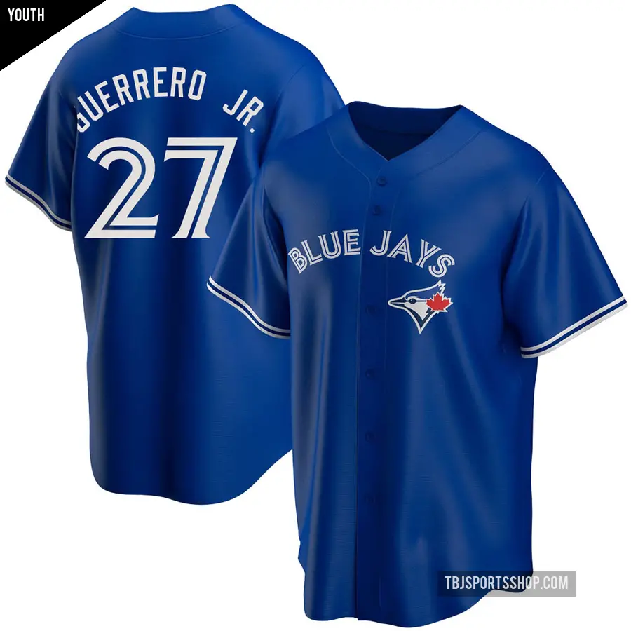 Youth Toronto Blue Jays ＃27 Vladimir Guerrero Jr. Replica Royal Alternate Jersey